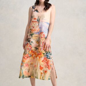 Scallop Scenic Dress - Coastal Scenic Print