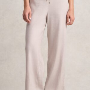 Wide Leg Full Length Pant - Bone