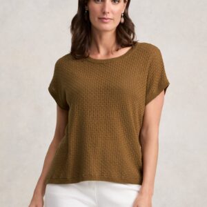 Basket Weave Knit - Tobacco