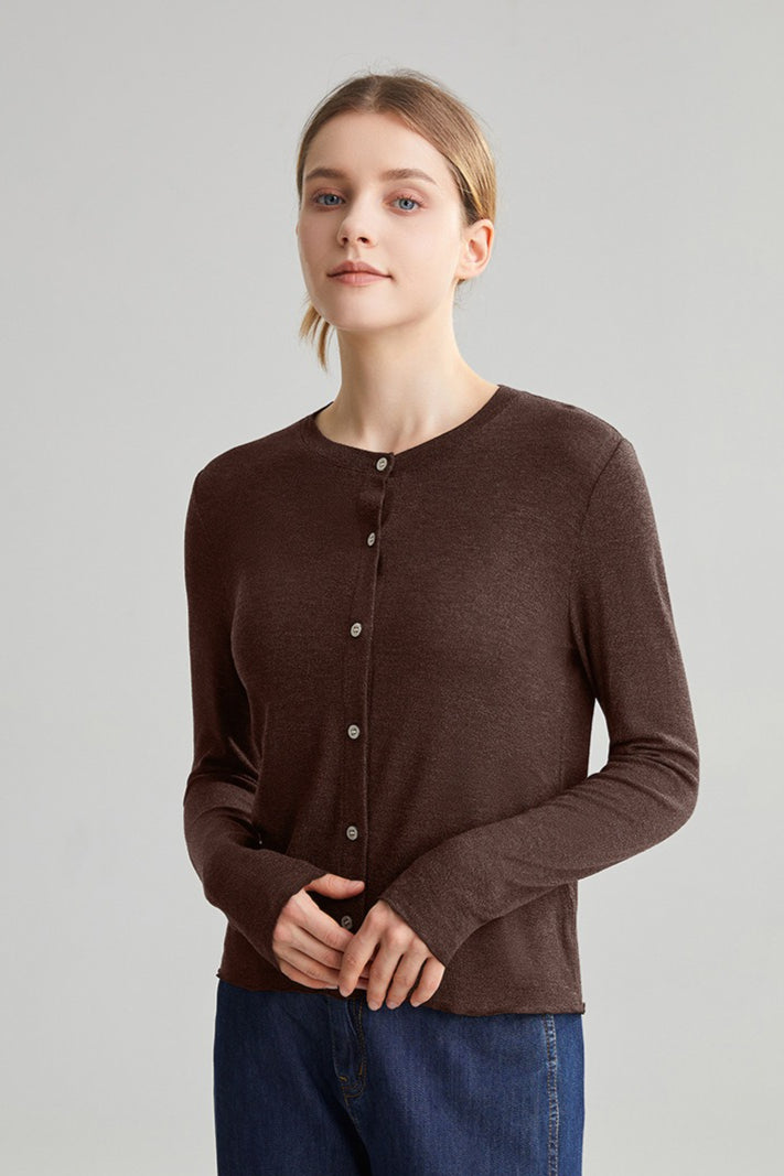 Structured Tencel Cardigan