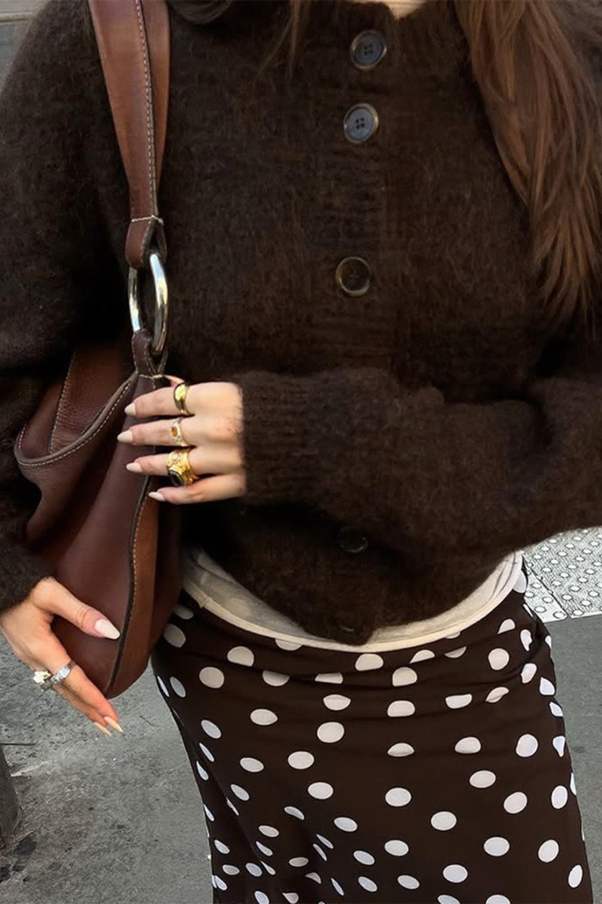 Minimalist Button Long Sleeve Cardigan