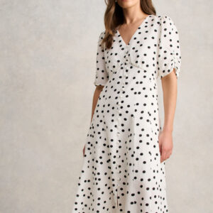 Spot Panel Dress – Spot Print