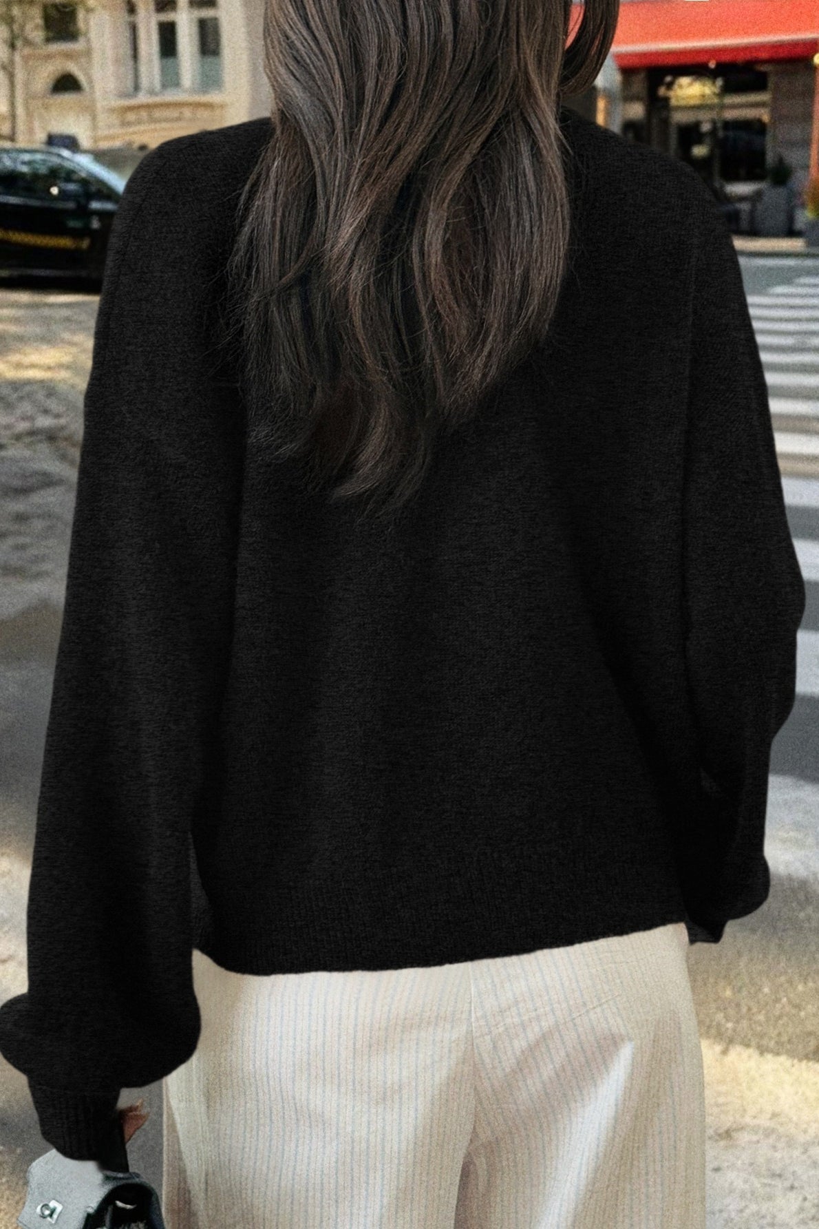 Minimalist Button Long Sleeve Cardigan