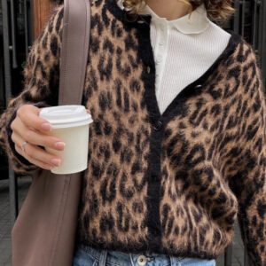 Retro Soft Touch Leopard Cardigan
