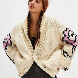 Graphic Print Cardigan